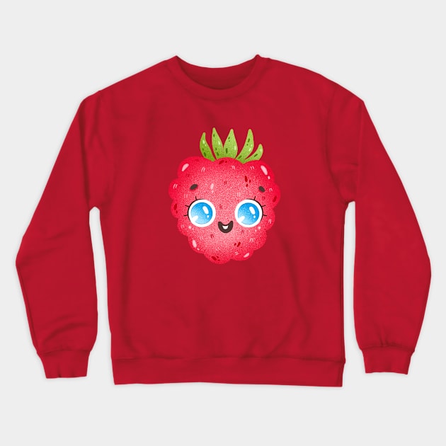 Raspberry Crewneck Sweatshirt by Teesquares